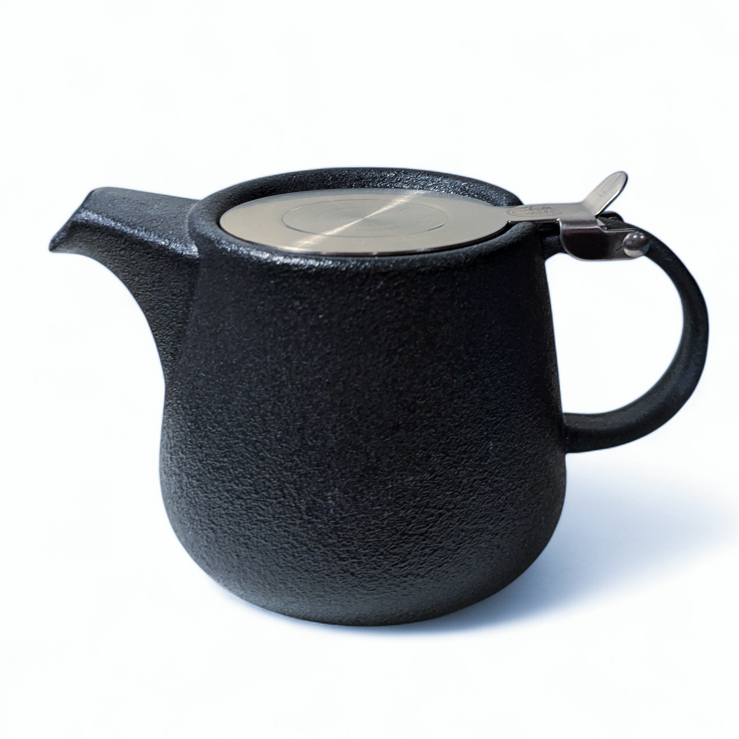 Black Stoneware Teapot